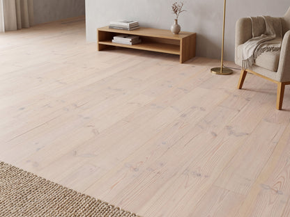 KAHRS Massivholzdielen, Seekiefer, 21x176 mm, Natur, weiß naturgeölt, gebürstet rundum Nut & Feder, mit Microfase