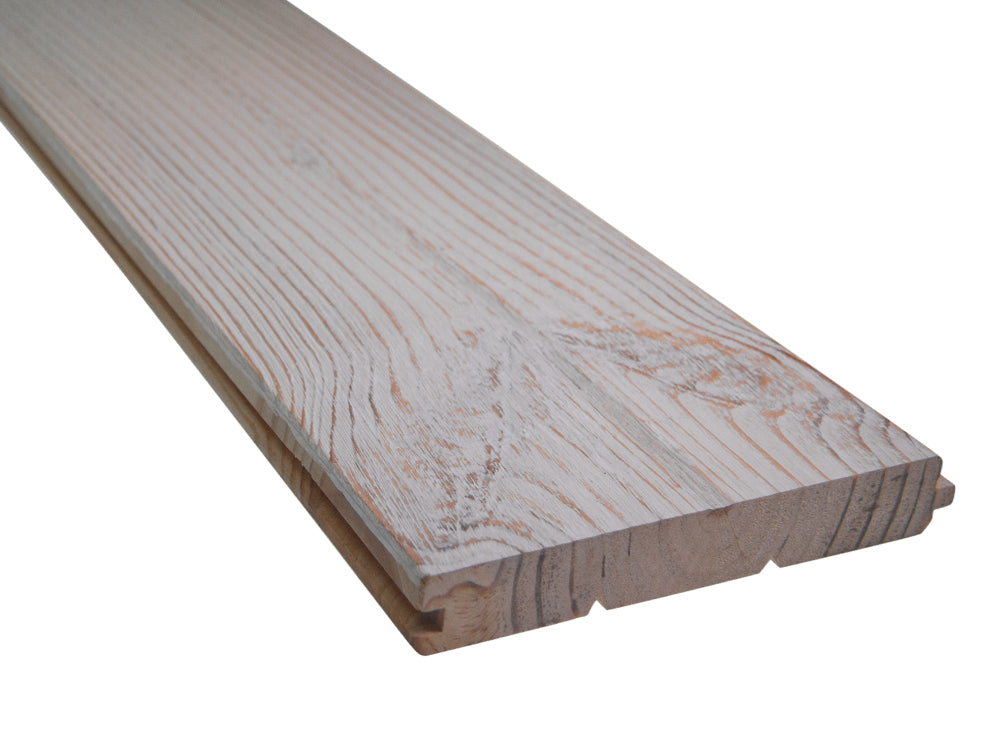 KAHRS Massivholzdielen, Seekiefer, 21×176mm, Natur, weiß naturgeölt, gebürstet rundum Nut & Feder, mit Microfase