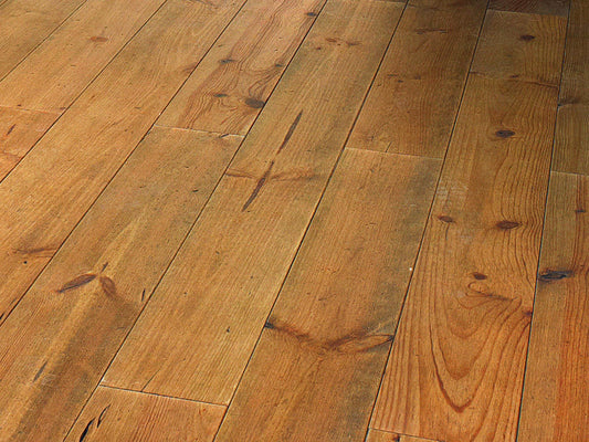 Massivholzdielen Seekiefer, 21×176 mm, Natur, praline naturgeölt, gealtert (Muster)