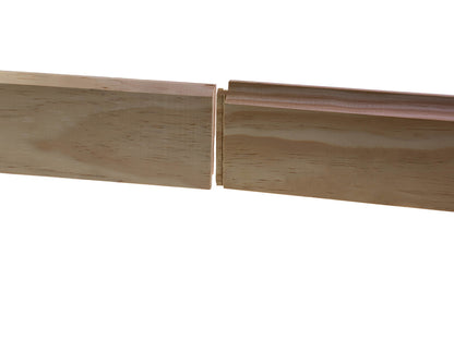 Kahrs Sockelleisten, Seekiefer, 15×80mm, Rustikal, massiv, unbehandelt, Nut & Feder – Bild 3