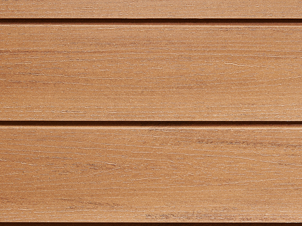 18x103 mm NATURinFORM WPC Fassadenprofil, "Die Gestaltende XL", mit Holzmaserung, leicht gebürstet, eichenbraun, Deckmaß: 99mm