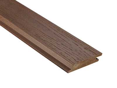 18×103mm NATURinFORM WPC Fassadenprofil, "Die Gestaltende XL", mit Holzmaserung, leicht gebürstet, kastanienbraun, Deckmaß: 99mm