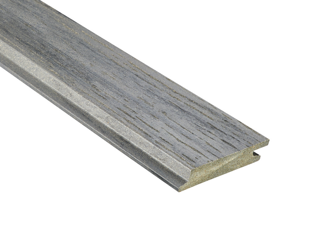 18x103 mm NATURinFORM WPC Fassadenprofil, "Die Gestaltende XL", mit Holzmaserung, leicht gebürstet, graphitgrau, Deckmaß: 99mm