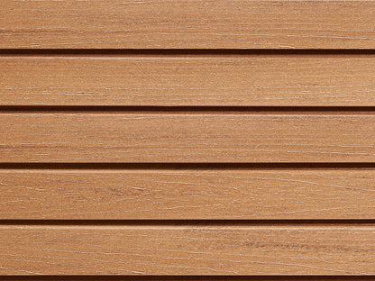 18x70 mm NATURinFORM WPC Fassadenprofil, "Die Gestaltende small", mit Holzmaserung, leicht gebürstet, eichenbraun, Deckmaß: 66mm