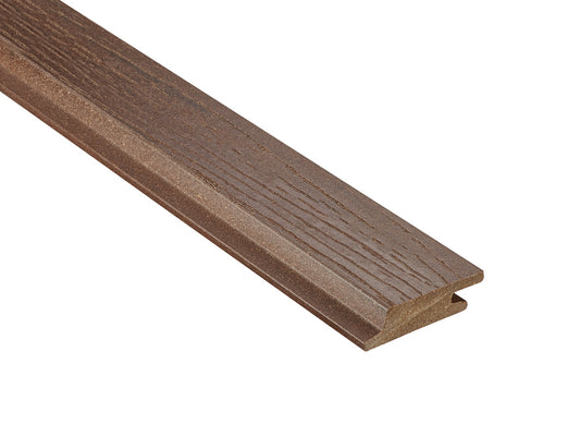 18x70 mm NATURinFORM WPC Fassadenprofil, "Die Gestaltende small", mit Holzmaserung, leicht gebürstet, kastanienbraun, Deckmaß: 66mm