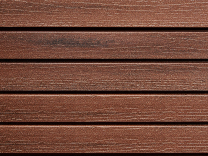 18x70 mm NATURinFORM WPC Fassadenprofil, "Die Gestaltende small", mit Holzmaserung, leicht gebürstet, kastanienbraun, Deckmaß: 66mm