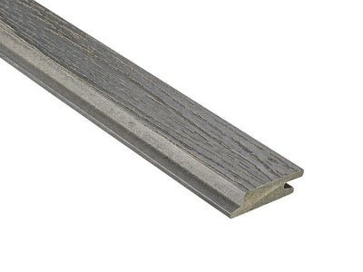18×70mm NATURinFORM WPC Fassadenprofil, "Die Gestaltende small", mit Holzmaserung, leicht gebürstet, graphitgrau, Deckmaß: 66mm