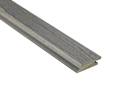 18x70 mm NATURinFORM WPC Fassadenprofil, "Die Gestaltende small", mit Holzmaserung, leicht gebürstet, graphitgrau, Deckmaß: 66mm