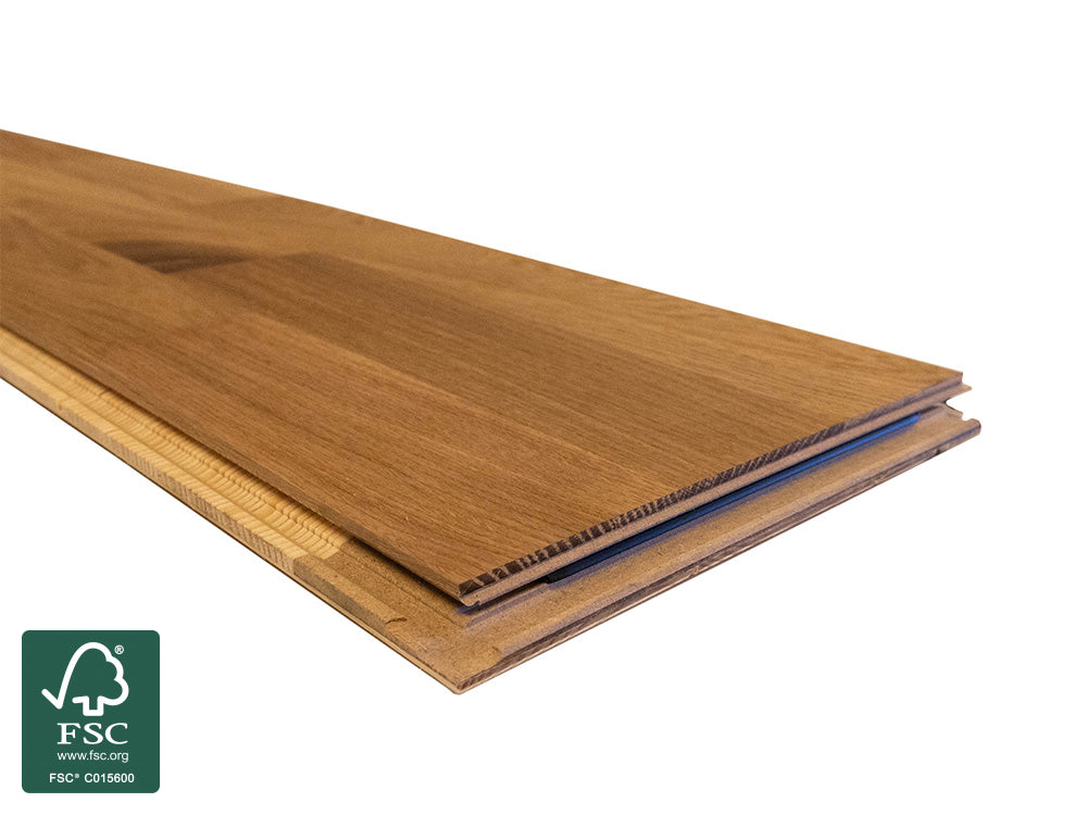 KAHRS Parkett "Eiche Shipplank" Markant, naturgeölt, schwarz gespachtelt, leicht gebürstet, 14×207×2200mm (VE 3,18 qm)
