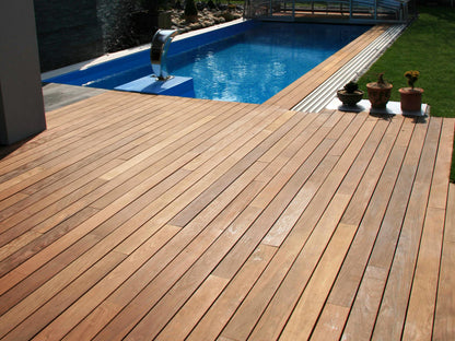 Ipe Terrassendielen, 25x140 mm,   AD, glatt/glatt