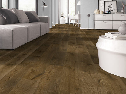 KAHRS Parkett Eiche "Prestige" Markant, geräuchert, naturgeölt, gebürstet, Klick, 14/3×190×1900mm, 1 Paket = 2,890 m²