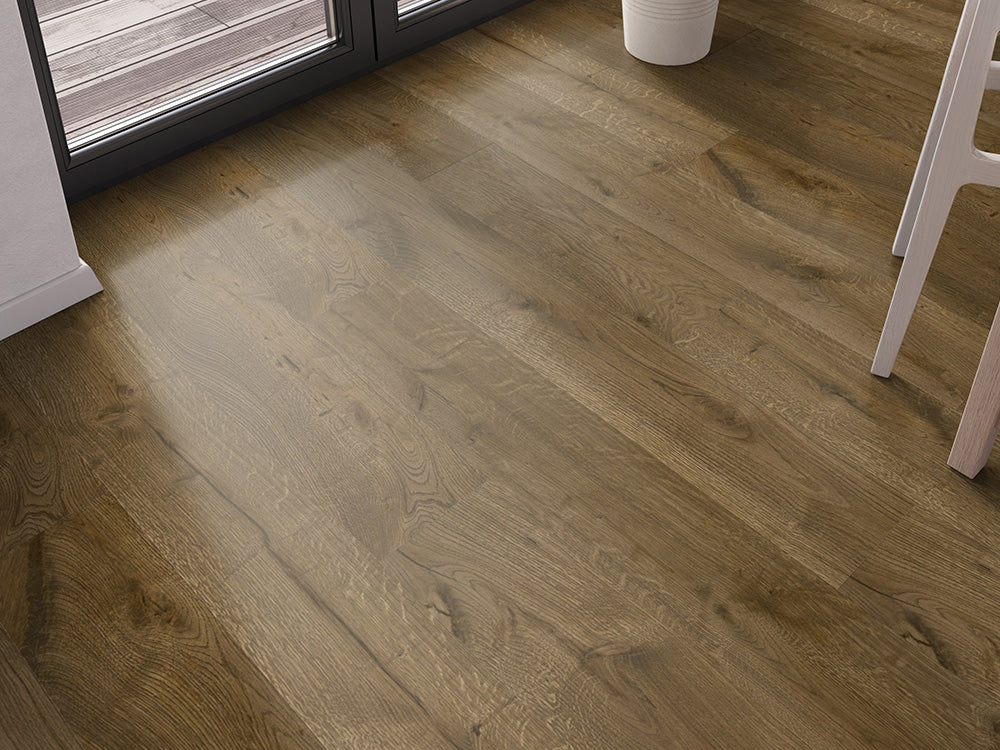 KAHRS Parkett Eiche "Prestige" Markant, geräuchert, naturgeölt, gebürstet, Klick, 14/3x190x1900 mm, 2,890 m² / VE
