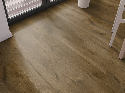 KAHRS Parkett Eiche "Prestige" Markant, geräuchert, naturgeölt, gebürstet, Klick, 14/3x190x1900 mm, 2,890 m² / VE