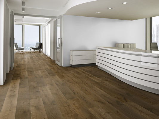 KAHRS Parkett Eiche "Prestige" Markant, geräuchert, naturgeölt, gebürstet, Klick, 14/3x190x1900 mm, 2,890 m² / VE