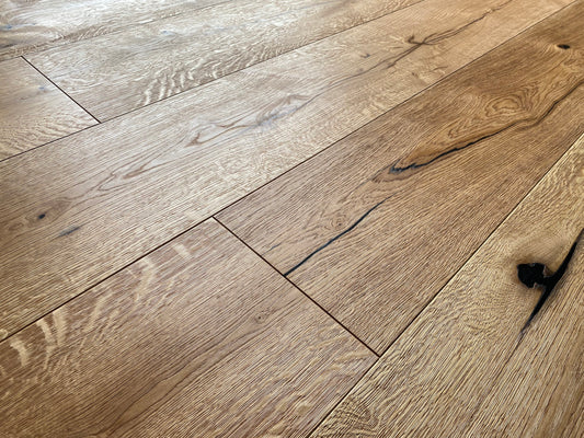 KAHRS Parkett Eiche XL "Wild Brush" Rustikal, naturgeölt, tief gebürstet, Klick, 15/4x260x2200 mm, 3,432 m² / VE