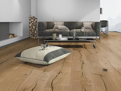 KAHRS Parkett Eiche XL "Wild Brush" Rustikal, naturgeölt, tief gebürstet, Klick, 15/4×260×2200mm, 1 Paket = 3,432 m²