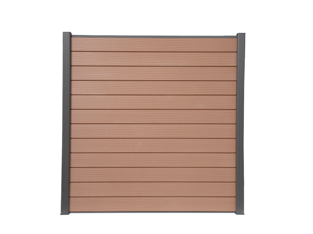 KAHRS WPC Zaunbretter, 20×161mm, Serie: "Lübeck", Braun, mit Nut & Feder