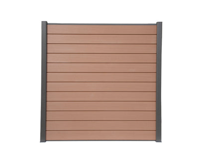 KAHRS WPC Zaunbretter, 20×161mm, Serie: "Lübeck", Braun, mit Nut & Feder