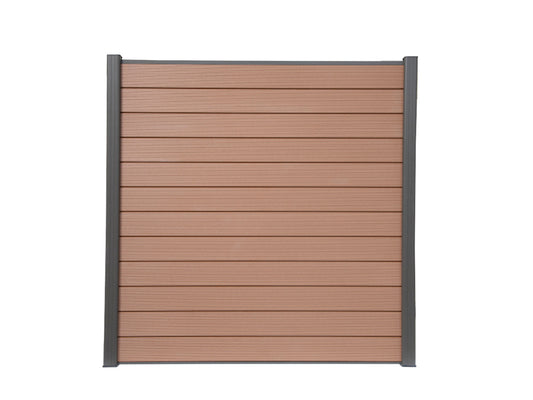 KAHRS WPC Zaunbretter, 20×161mm, Serie: "Lübeck", Braun, mit Nut & Feder