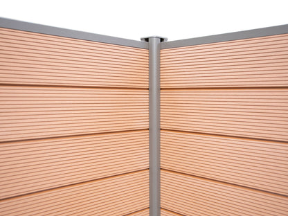 KAHRS WPC Zaunbretter, 20×161mm, Serie: "Lübeck", Braun, mit Nut & Feder