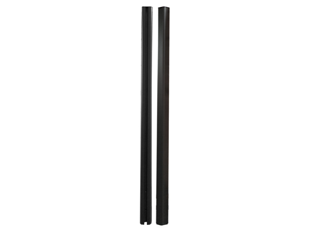 KAHRS WPC Zaunpfostenset 80×80mm, Alu, Länge 1,85m, inkl. Kappe + 3 Abdeckleisten, Farbe: Anthrazit/Graubraun (ähnlich R