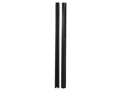 KAHRS WPC Zaunpfostenset 80×80mm, Alu, Länge 1,85m, inkl. Kappe + 3 Abdeckleisten, Farbe: Anthrazit/Graubraun (ähnlich R