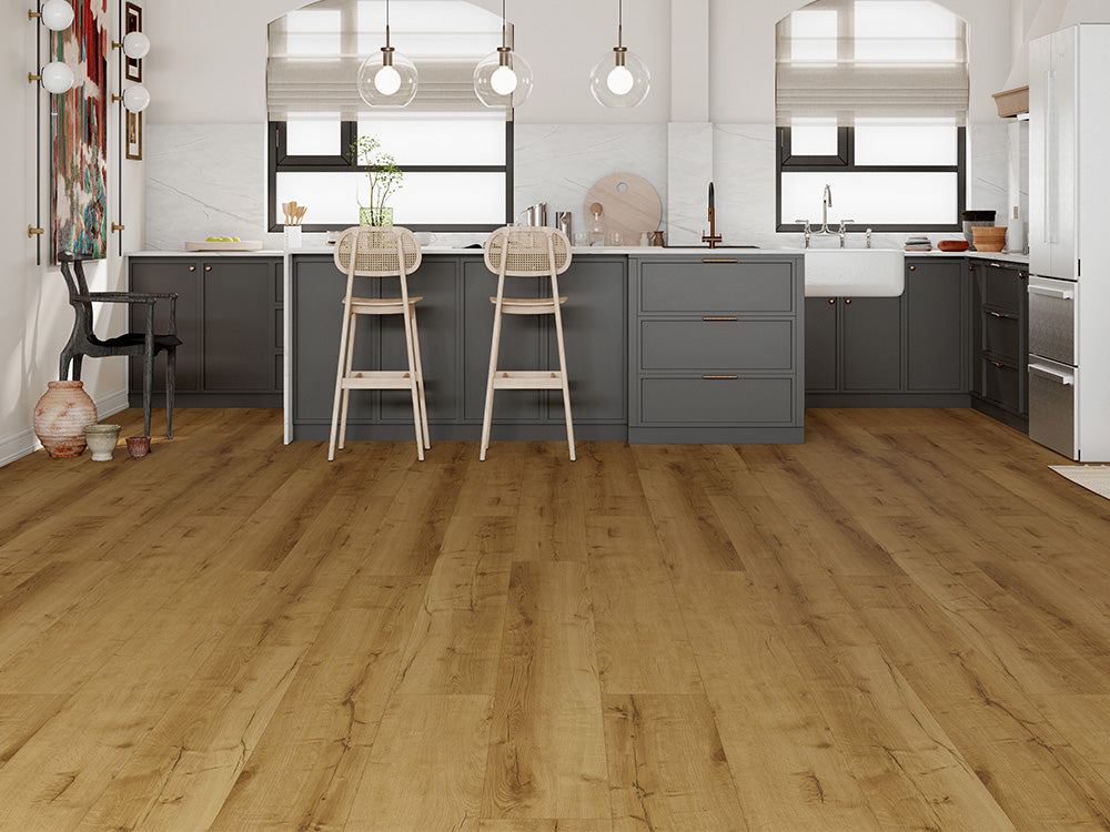 Designboden "Grand Solid" Rigid SPC, 6×240×1524mm, Eiche Natur, inkl. 1,0mm Kork-Trittschall, 2,19 m² / VE – Bild 5