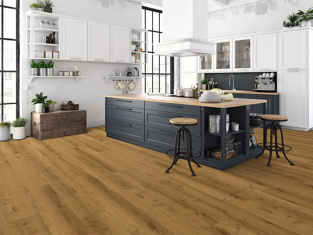 Designboden "Grand Solid" Rigid SPC, 6×240×1524mm, Eiche Natur, inkl. 1,0mm Kork-Trittschall, 2,19 m² / VE – Bild 6