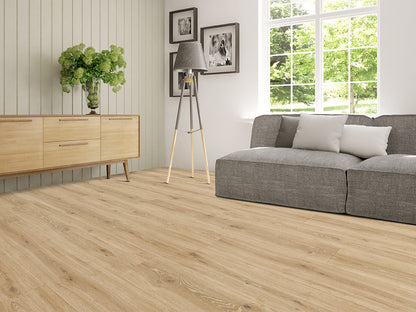 Designboden "Grand Solid" Rigid SPC, 6×240×1524mm, Eiche Floral, inkl. 1,0mm Kork-Trittschall, 2,19 m² / VE – Bild 6