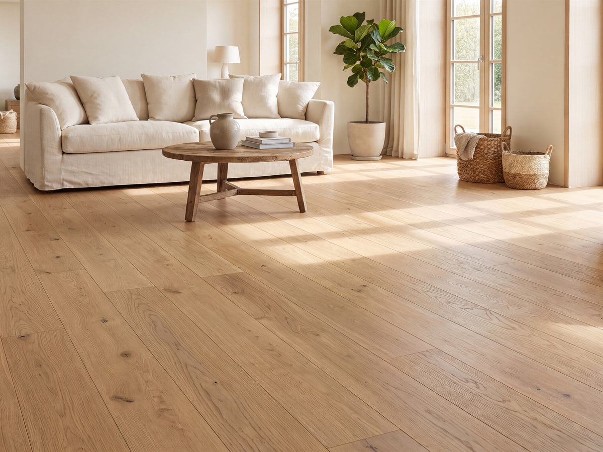 KAHRS Parkett Eiche XL "Timeless" Naturell, invisible geölt, gebürstet, Klick, 15/4x260x2200 mm, 2,288 m² / VE