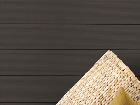 26×145mm Kovalex® Standard WPC-Terrassendiele, graubraun, mattiert, Hohlkammer, grob/fein