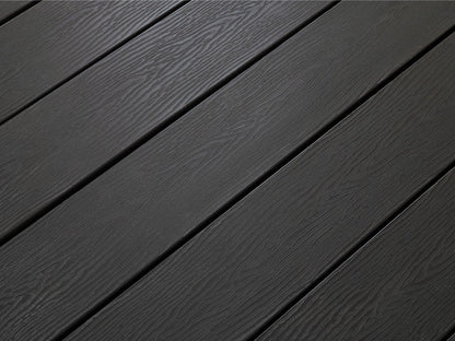 20×145mm Kovalex® WPC-Massivdiele, Struktur/fein, graubraun, mattiert, Vollprofil