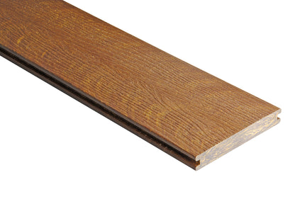 20×145mm Kovalex® WPC-Massivdiele, Struktur/fein, walnuss, mattiert, Vollprofil