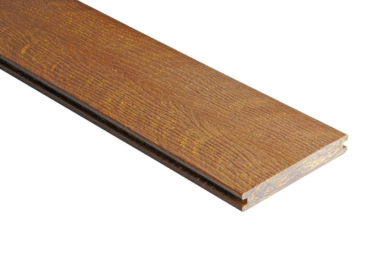 20×145mm Kovalex® WPC-Massivdiele, Struktur/fein, walnuss, mattiert, Vollprofil