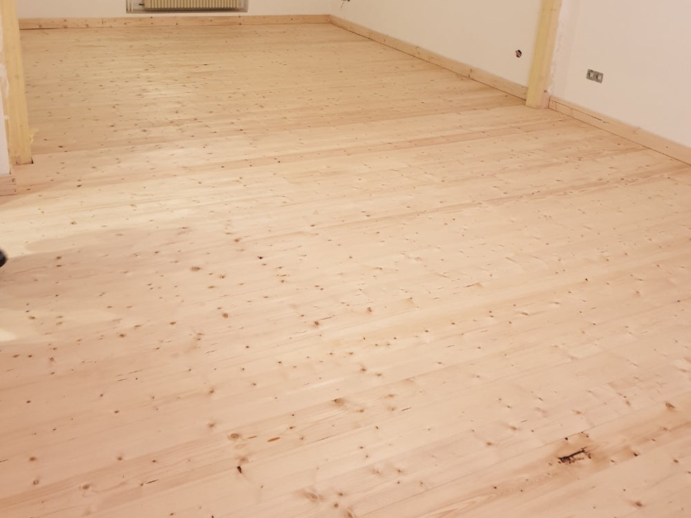 Massivholzdielen Fichte 21×144 mm, Rustikal, unbehandelt, mit Microfase (Muster)
