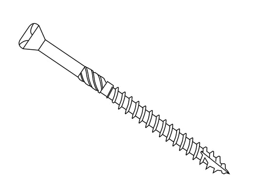 NATURinFORM 5x60 mm Spezialschrauben Edelstahl, zur Verschraubung von Massivdielen 200 Stück/ Paket