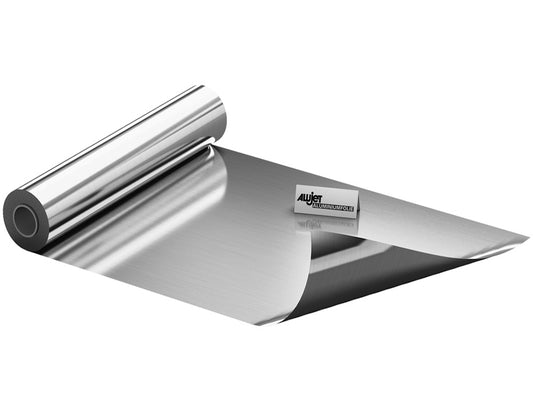Alufolie Dampfsperre 100 my, 0,1 mm stark, 1,00 m breit, für den Saunabau