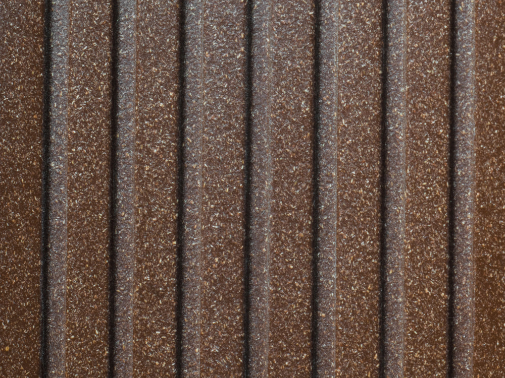 27x138 mm "Die Beliebte Plus", WPC Terrassendielen, beidseitig ungebürstet, braun, grob/fein, Hohlkammerprofil