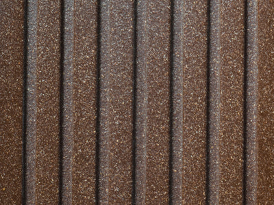 27x138 mm "Die Beliebte Plus", WPC Terrassendielen, beidseitig ungebürstet, braun, grob/fein, Hohlkammerprofil