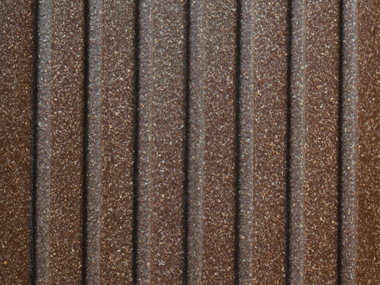 27x138 mm "Die Beliebte Plus", WPC Terrassendielen, beidseitig ungebürstet, braun, grob/fein, Hohlkammerprofil
