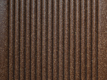 27x138 mm "Die Beliebte Plus", WPC Terrassendielen, beidseitig ungebürstet, braun, grob/fein, Hohlkammerprofil