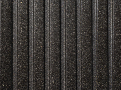 27×138mm "Die Beliebte Plus", WPC Terrassendielen, beidseitig ungebürstet, anthrazit grob/fein, Hohlkammer