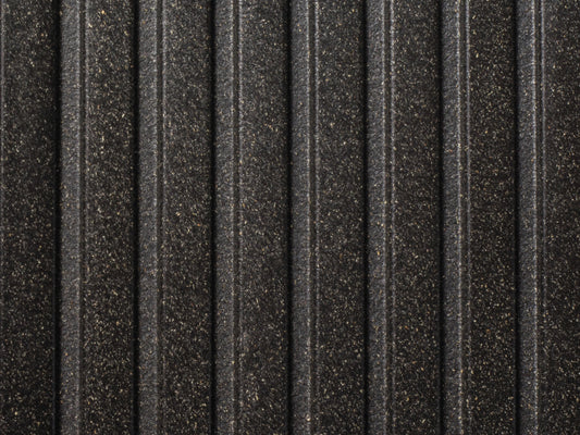27×138mm "Die Beliebte Plus", WPC Terrassendielen, beidseitig ungebürstet, anthrazit grob/fein, Hohlkammer