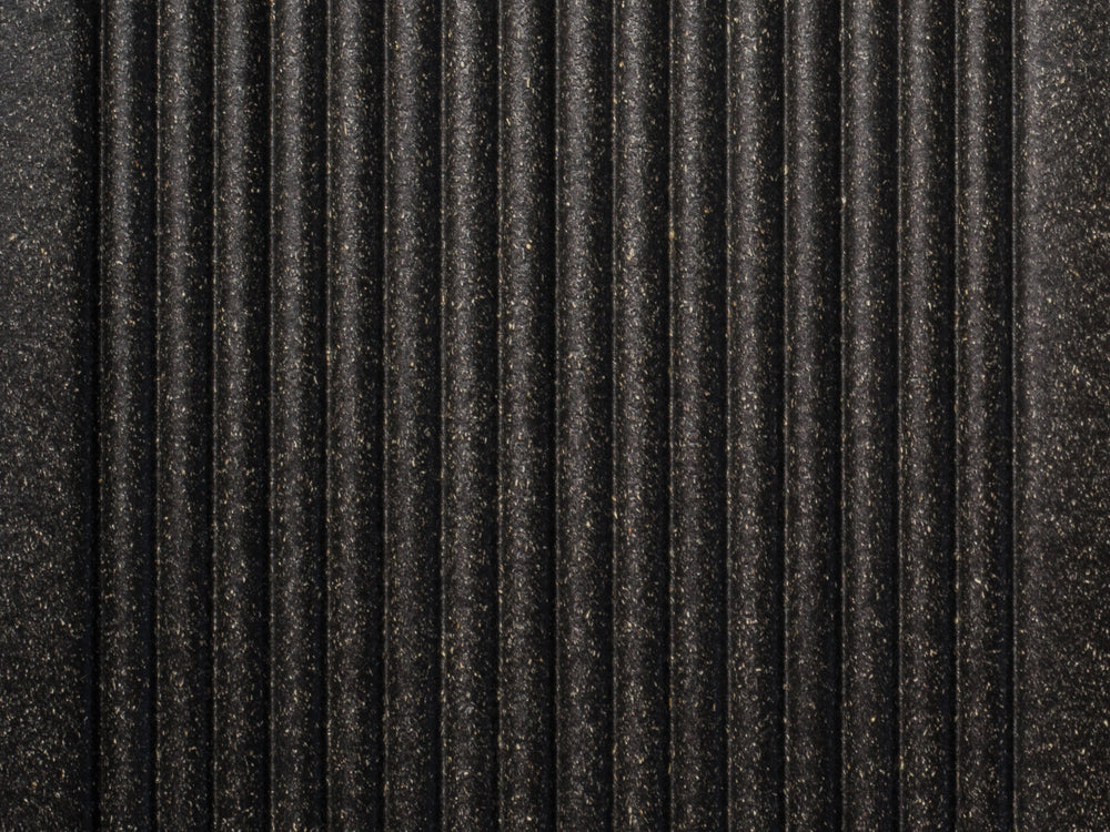 27×138mm "Die Beliebte Plus", WPC Terrassendielen, beidseitig ungebürstet, anthrazit grob/fein, Hohlkammer