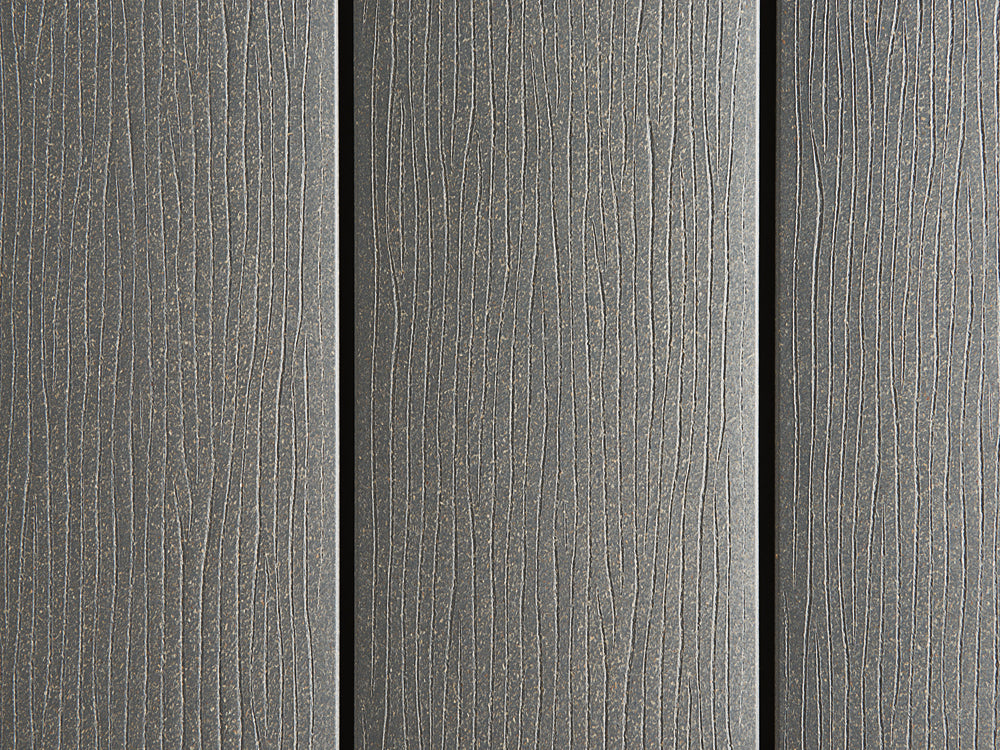 19x140 mm "Die Smarte", WPC, grau, geprägte Oberfläche, ungebürstet