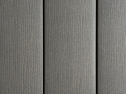 19x140 mm "Die Smarte", WPC, grau, geprägte Oberfläche, ungebürstet