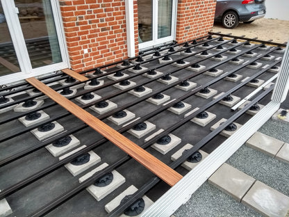 KAHRS Aluminium Unterkonstruktion, 31x60 mm, schwarz, *light*
