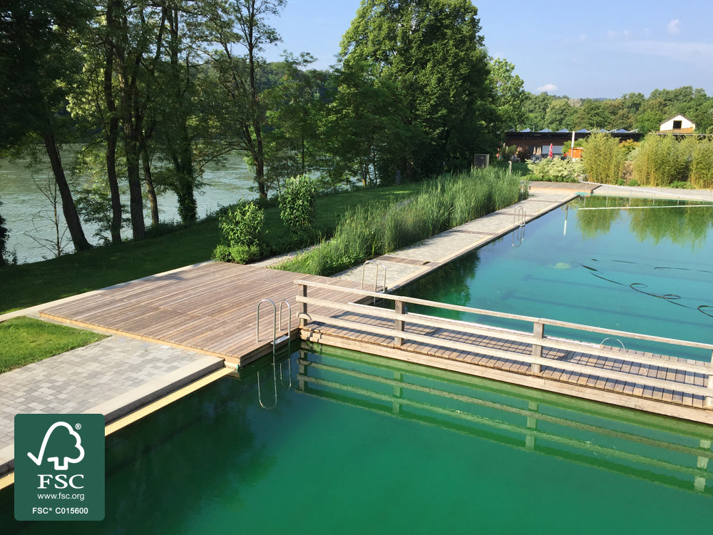Kebony Clear Terrassendielen, 22x142 mm, glatt, Kanten gerundet, mit allgemeiner bauaufsichtlicher Zulassung