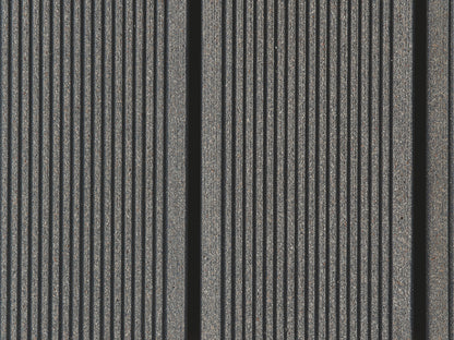 25x138 mm "Die Beliebte massiv", WPC Terrassendielen, beidseitig gebürstet, grob/fein, anthrazit, Vollprofil,  BAZ
