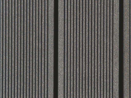 25x138 mm "Die Beliebte massiv", WPC Terrassendielen, beidseitig gebürstet, grob/fein, anthrazit, Vollprofil,  BAZ